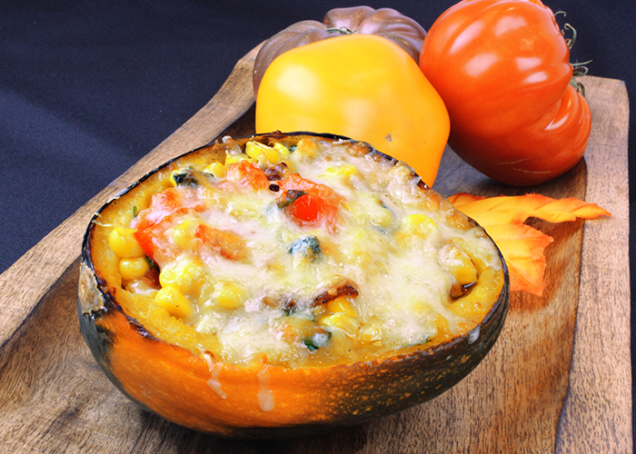 Baked Pepper Acorn Squash